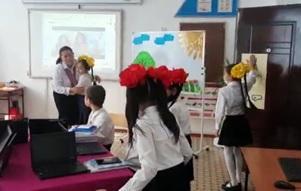 «Презентациядағы слайд макеті» тақырыбында ашық сабақ өткізді